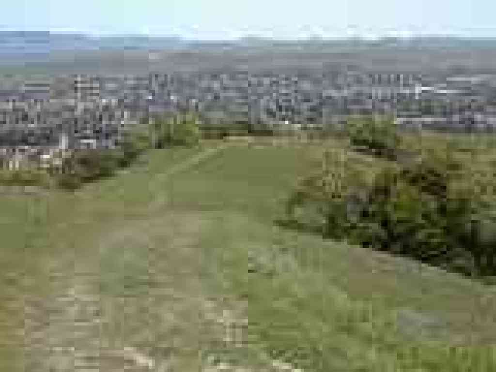 View back to the east