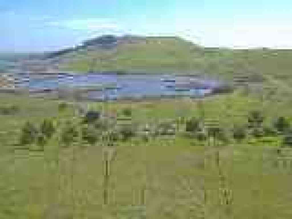 Looking downhill to group campsite