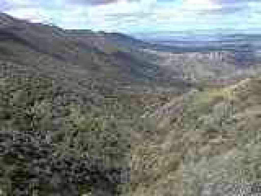 View back to the north