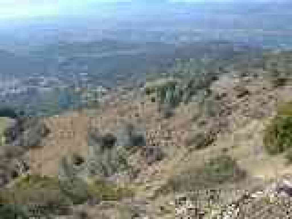 View downhill