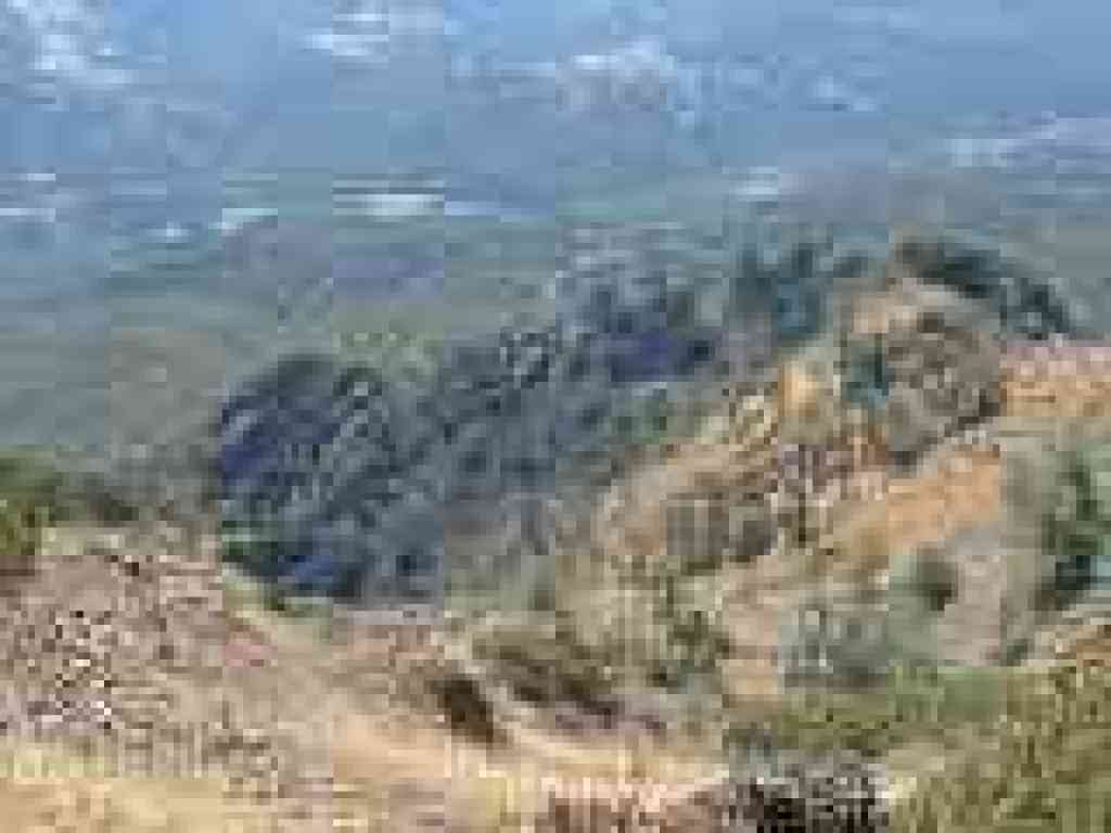 View downhill