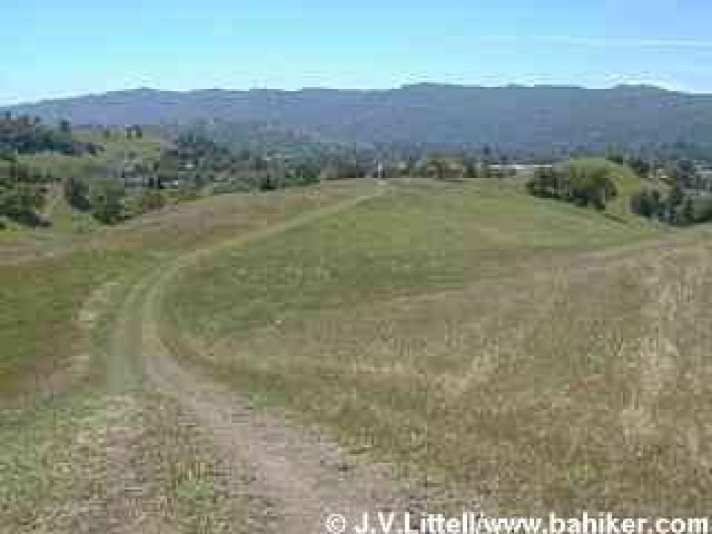 Las Trampas Ridge visible from Foothills Trail