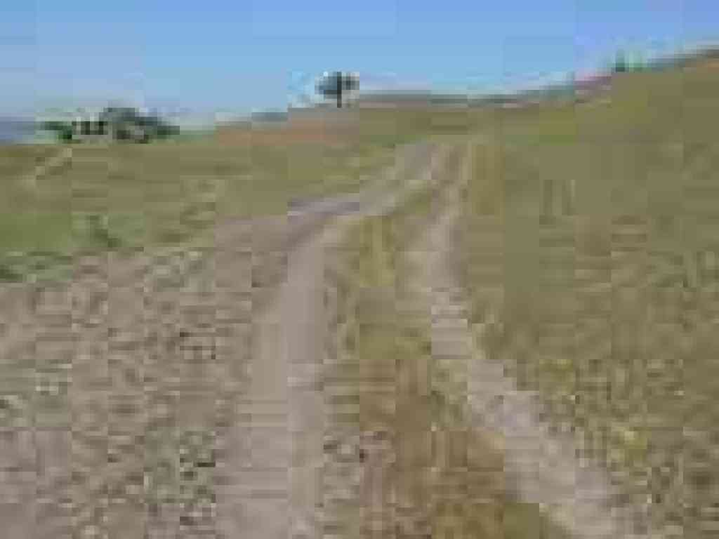 Shortcut trail heads left