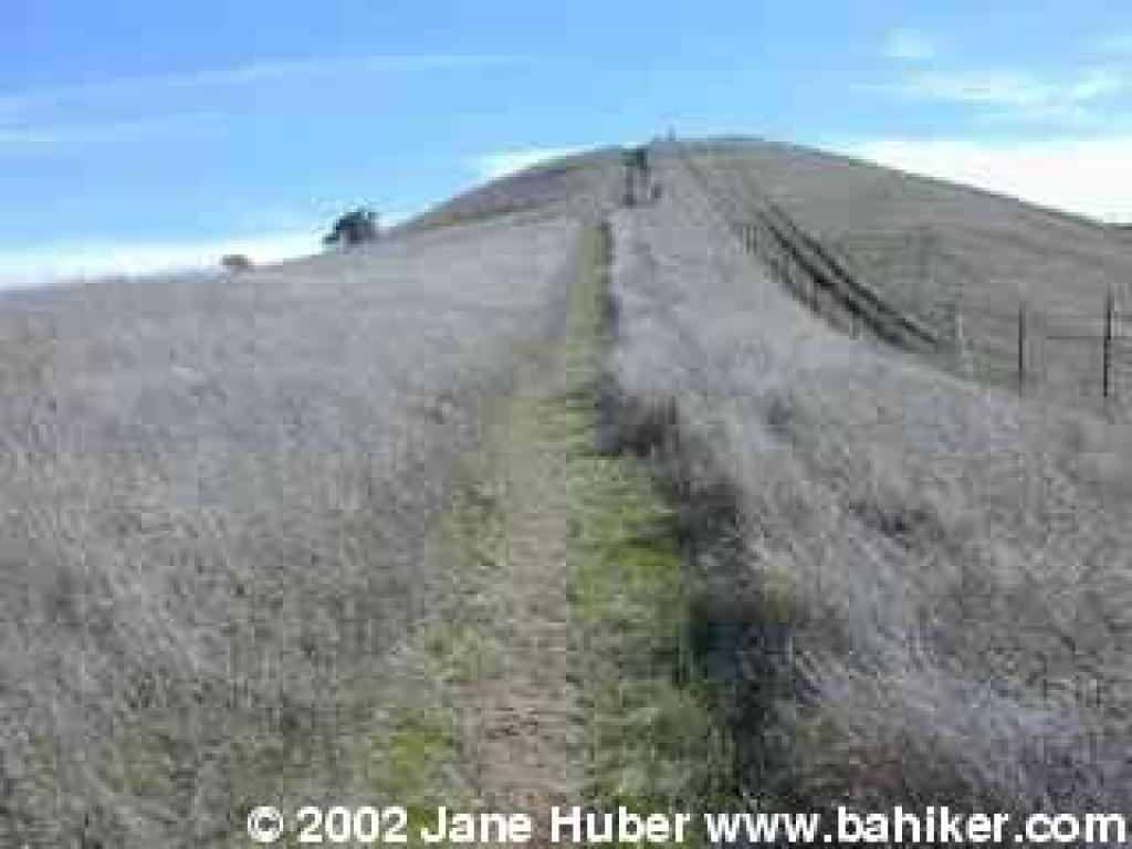 A straight uphill stretch