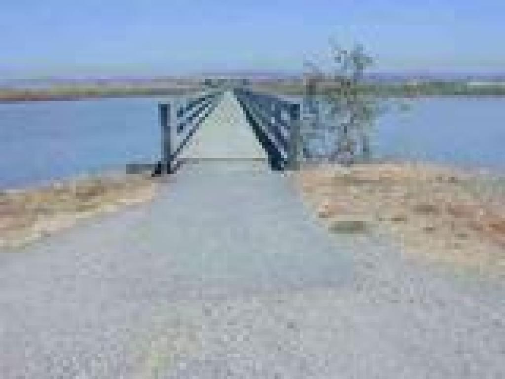 Bridge to landfill area