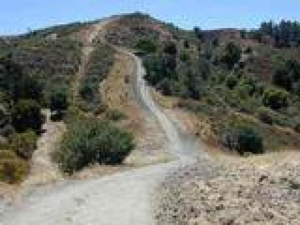 A look back to the steep section