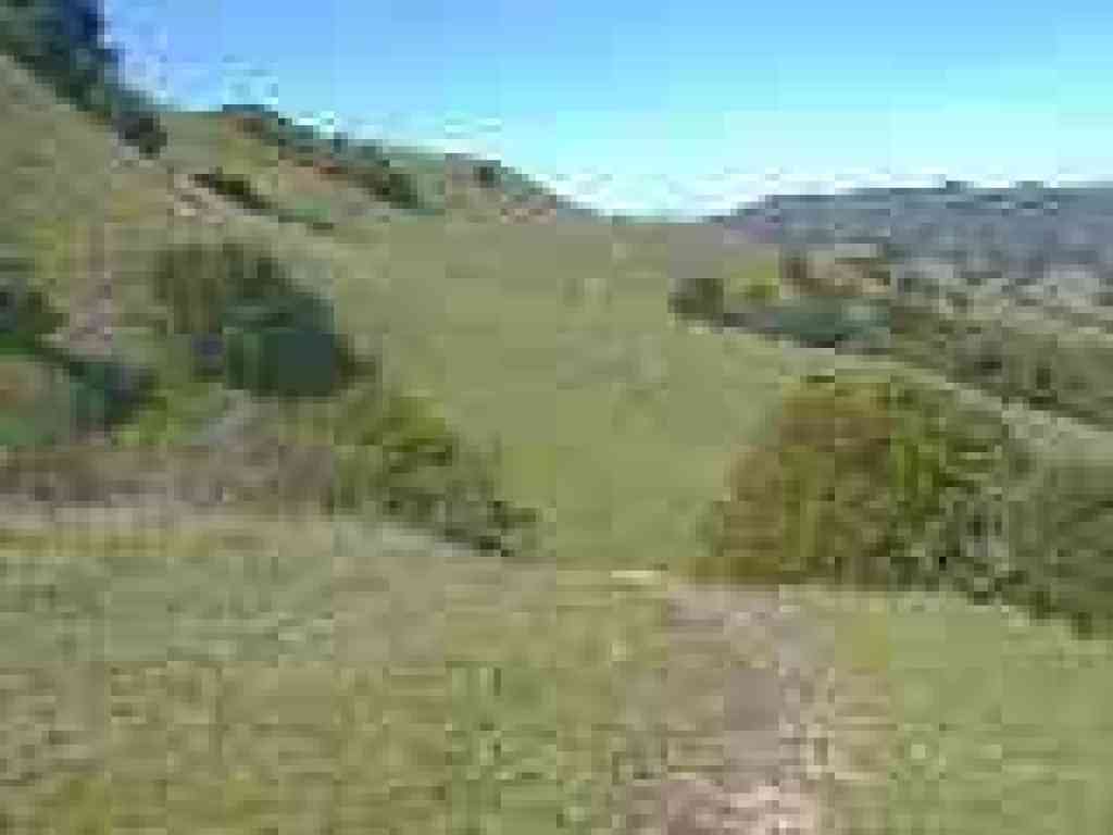 Crossing the hillside