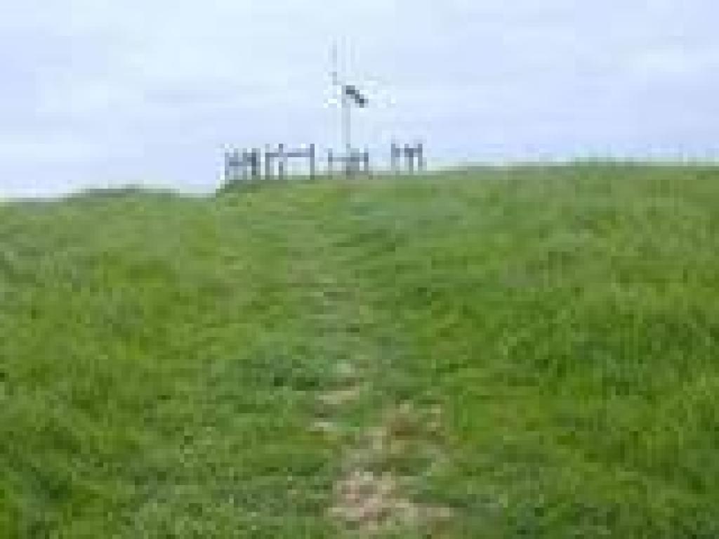 At the top