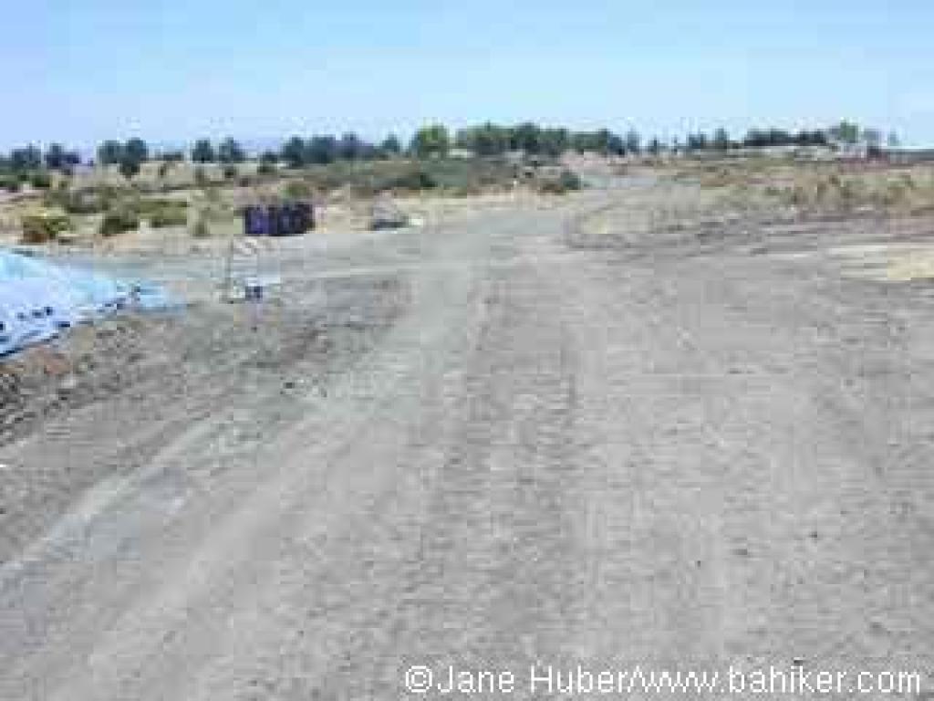 A trail through a construction zone