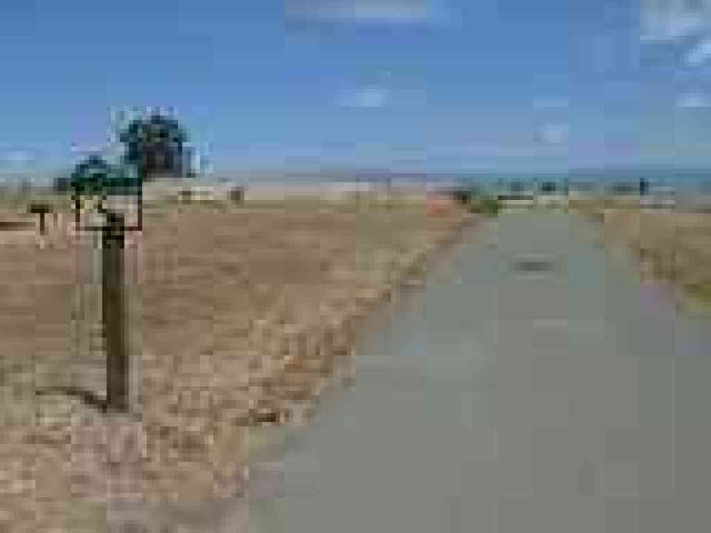 Paved trail to pier