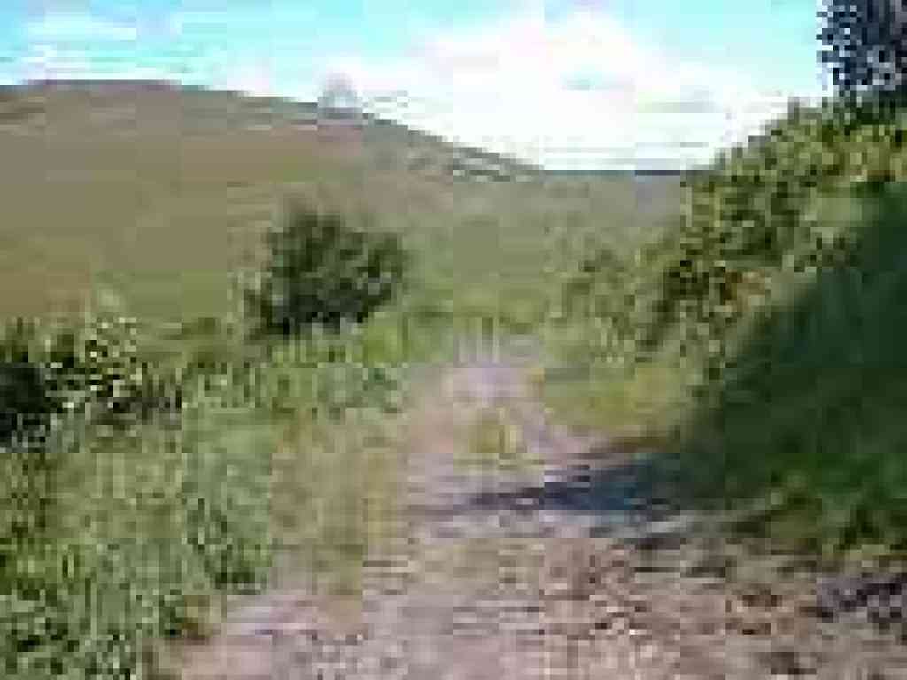 Skirting a hill