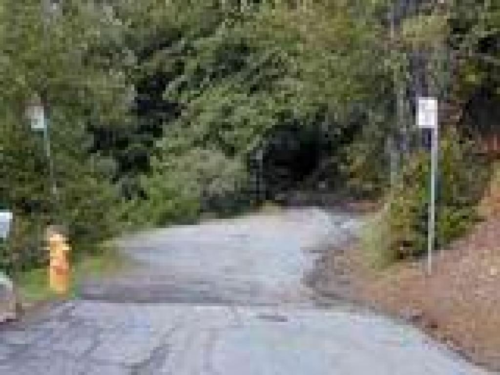 Gate at end of the paved road