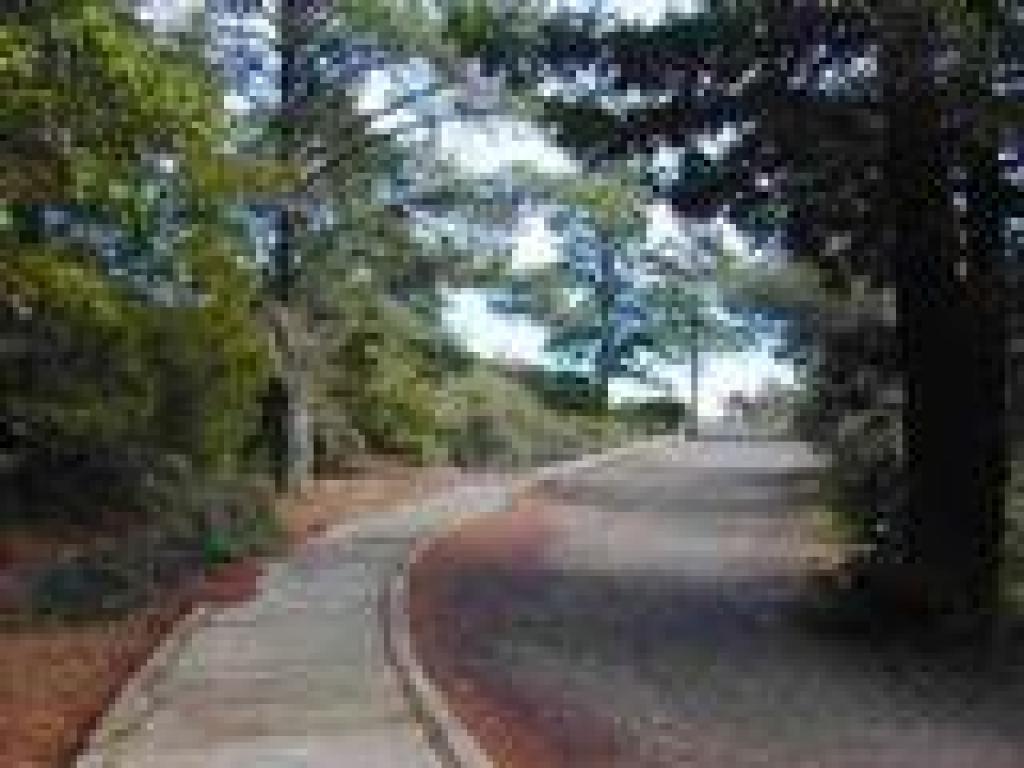 Sidewalk and old train junction