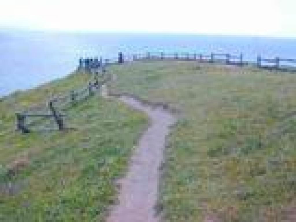 At the end of the official trail