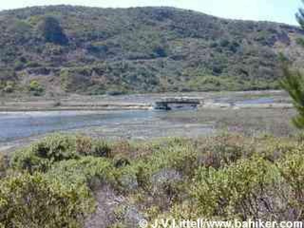 View to the bridge at the first estuary
