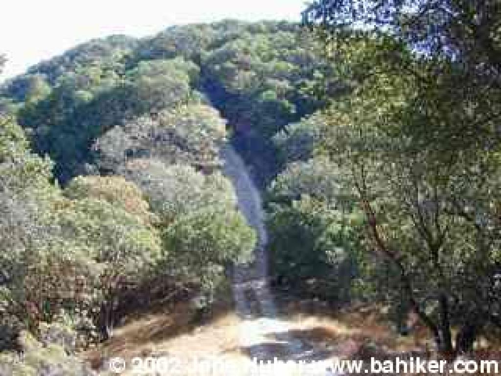 One of the steep section, shown on the return leg of the hike