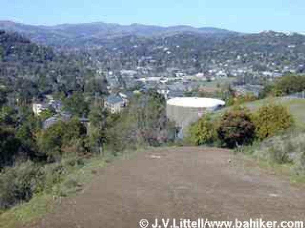 Returning down Citron Fire Road