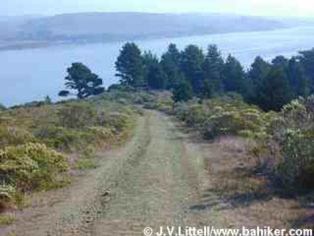 Descending on Marshall Beach Trail