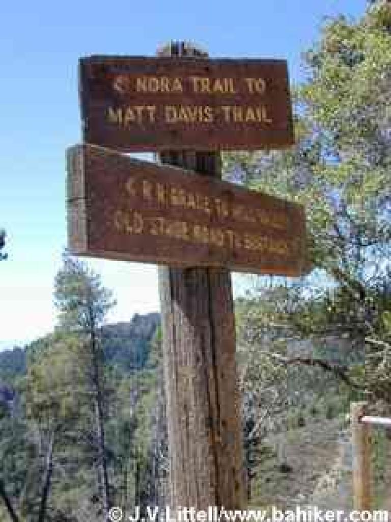 Trail signs near West Point Inn
