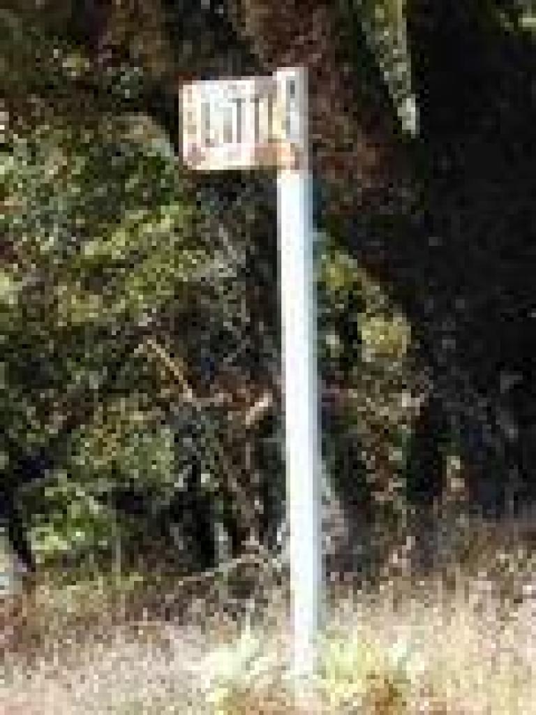 Remains of the Little Cat sign