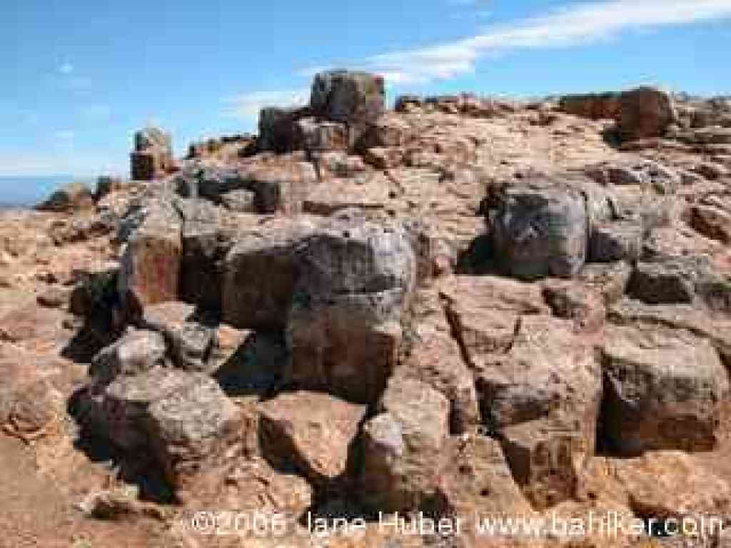 Rocks at summit