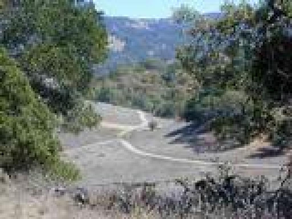 View downhill