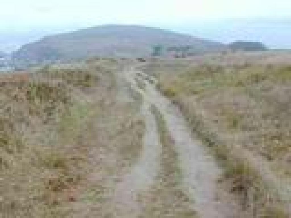 The next hill is visible
