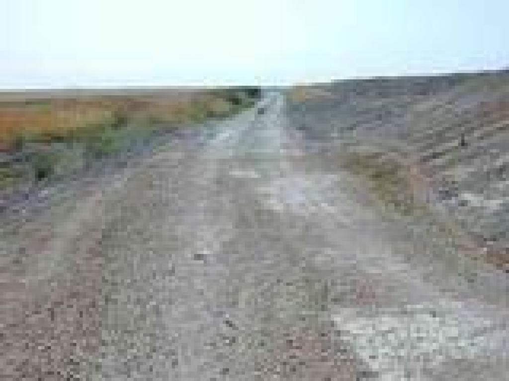 The flat dirt trail