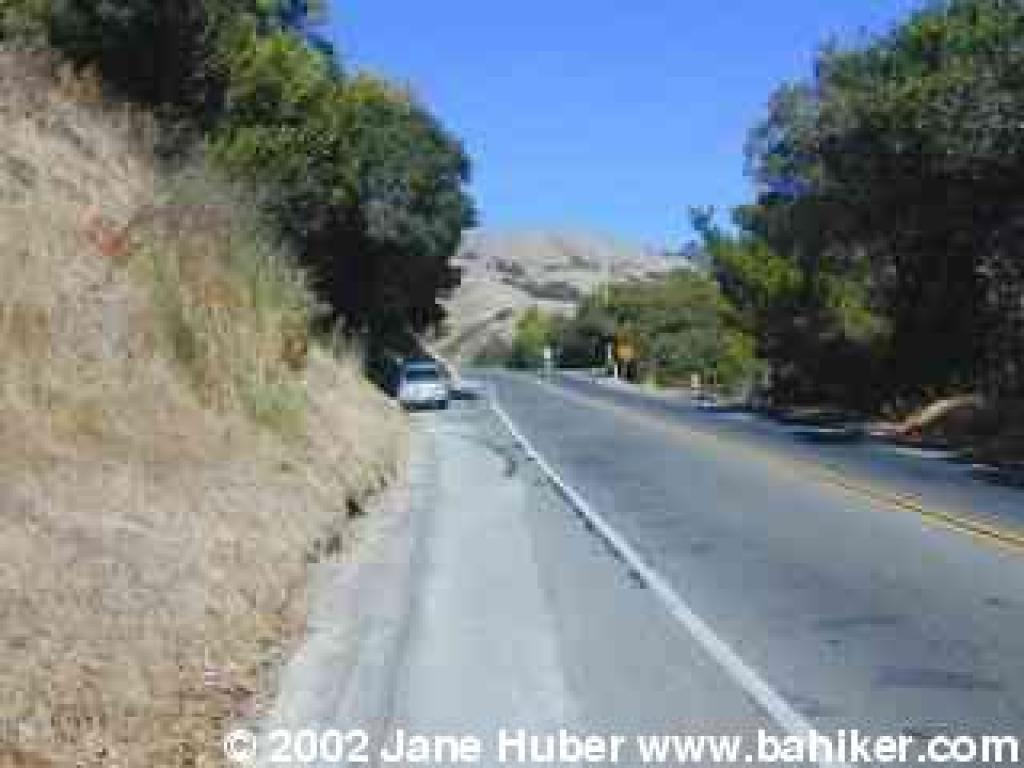 Roadside parking along Sir Francis Drake