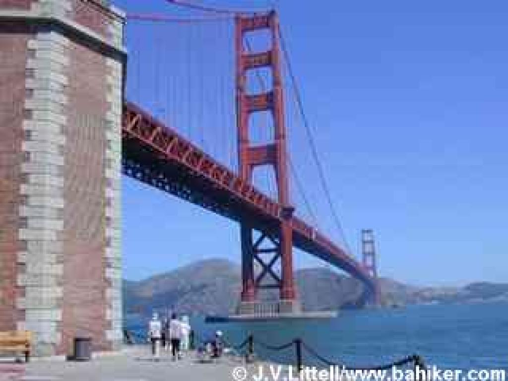Fort Mason and the Golden Gate Bridge