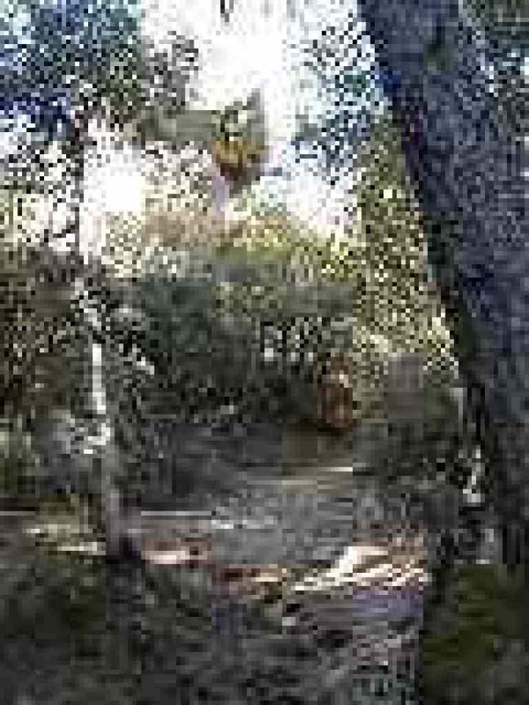 Passing a rock formation