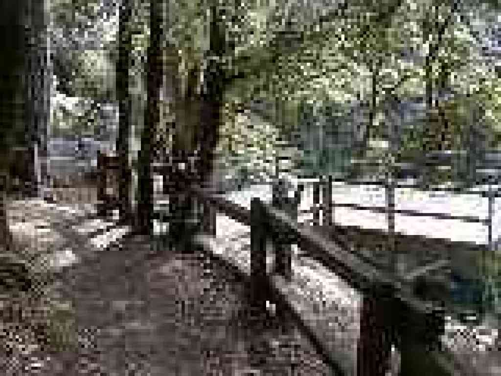 Waterfall viewing platform
