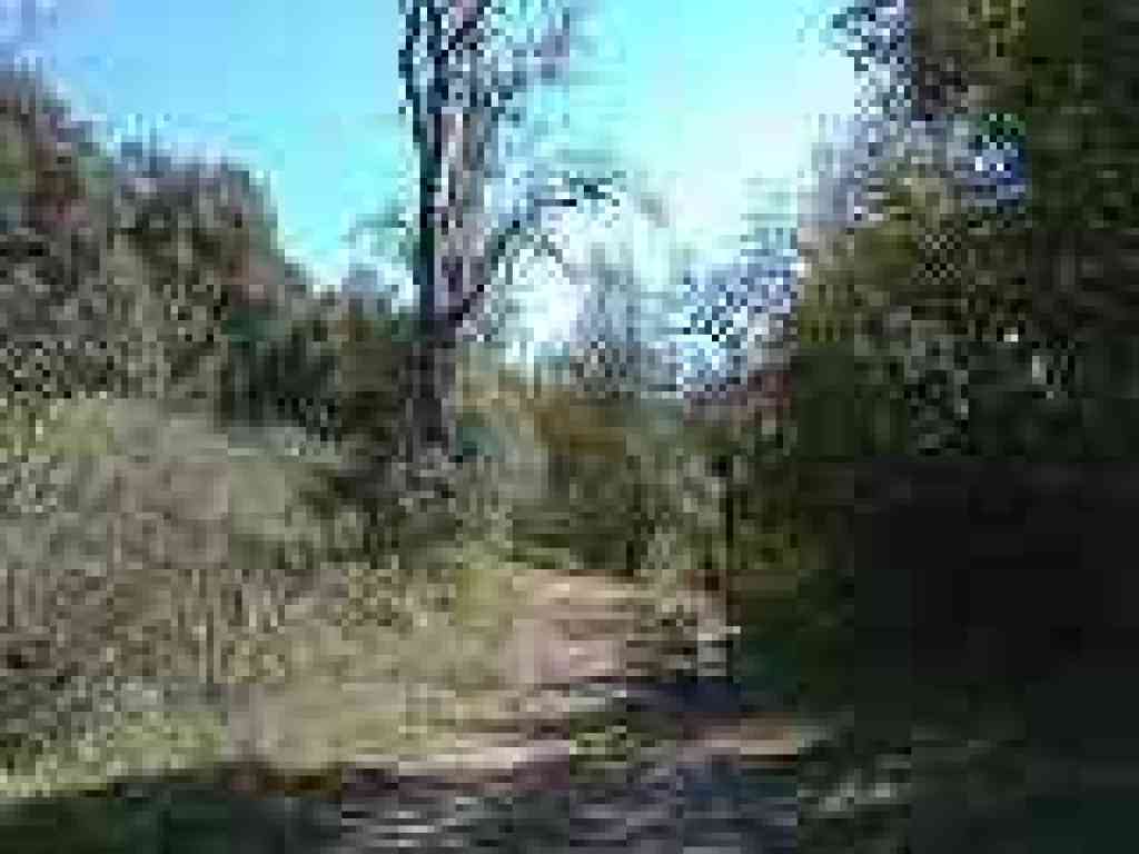 One of the road's few hills