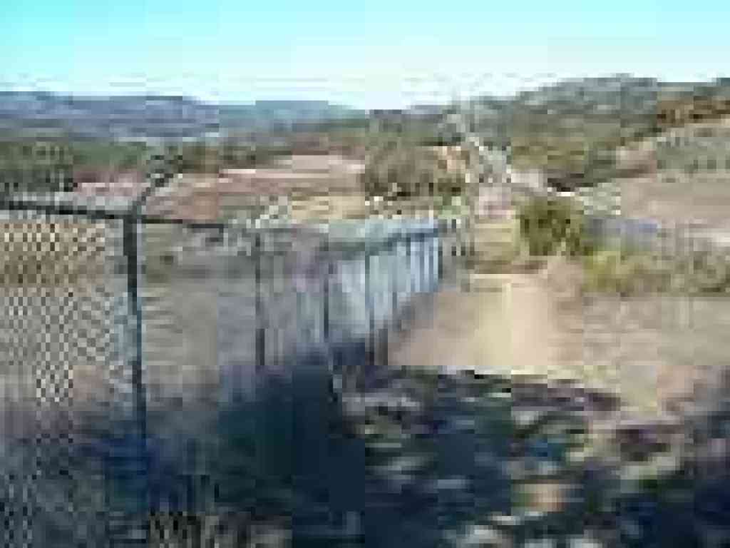 Fenced water district lands