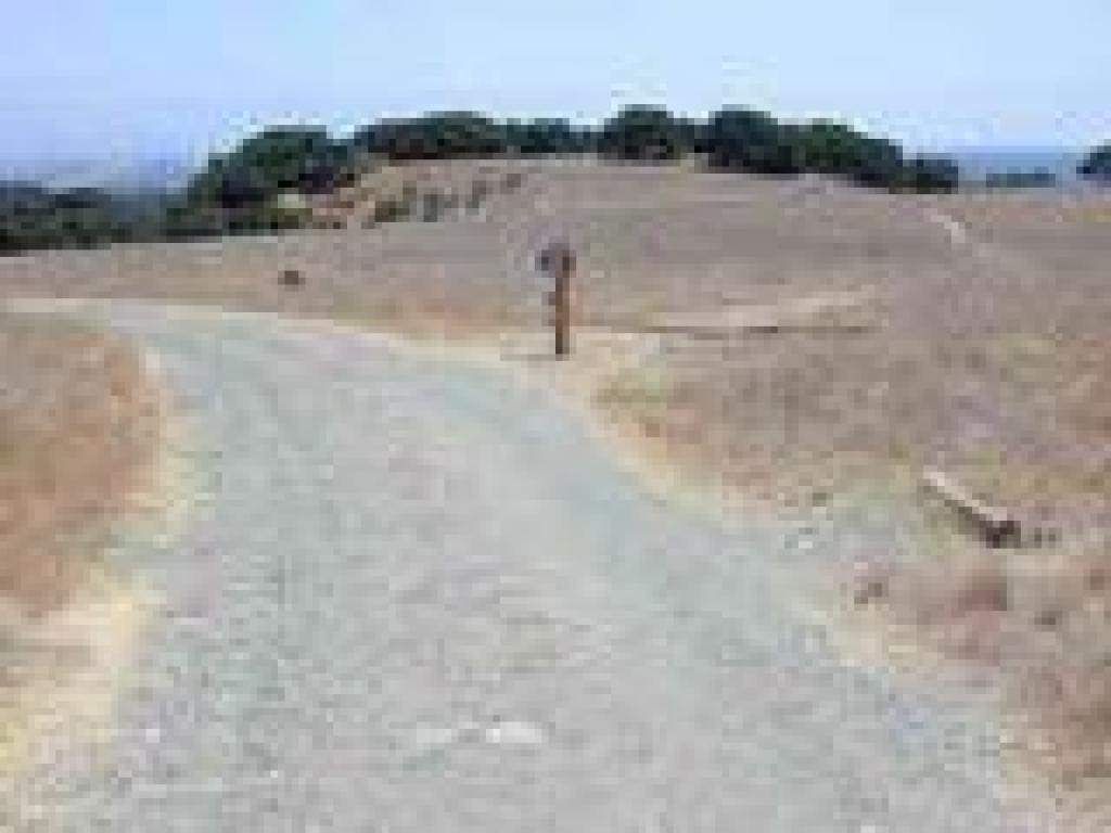 A sign urges you to stay on the trail