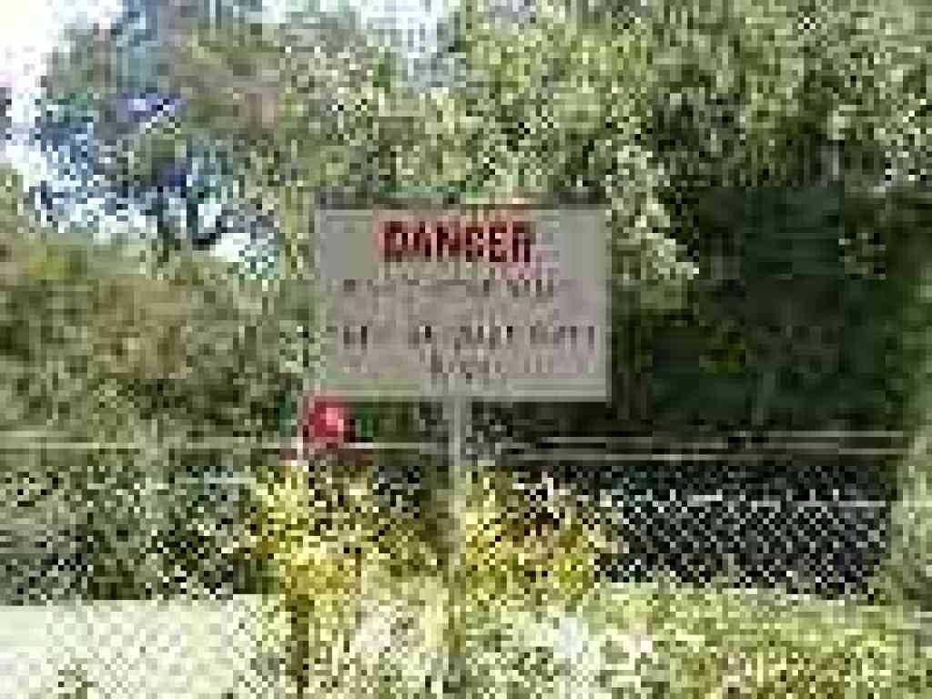 Flying golf ball warning