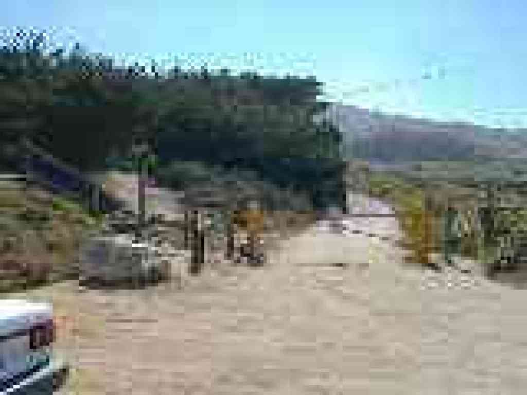 Hike starts out on the road