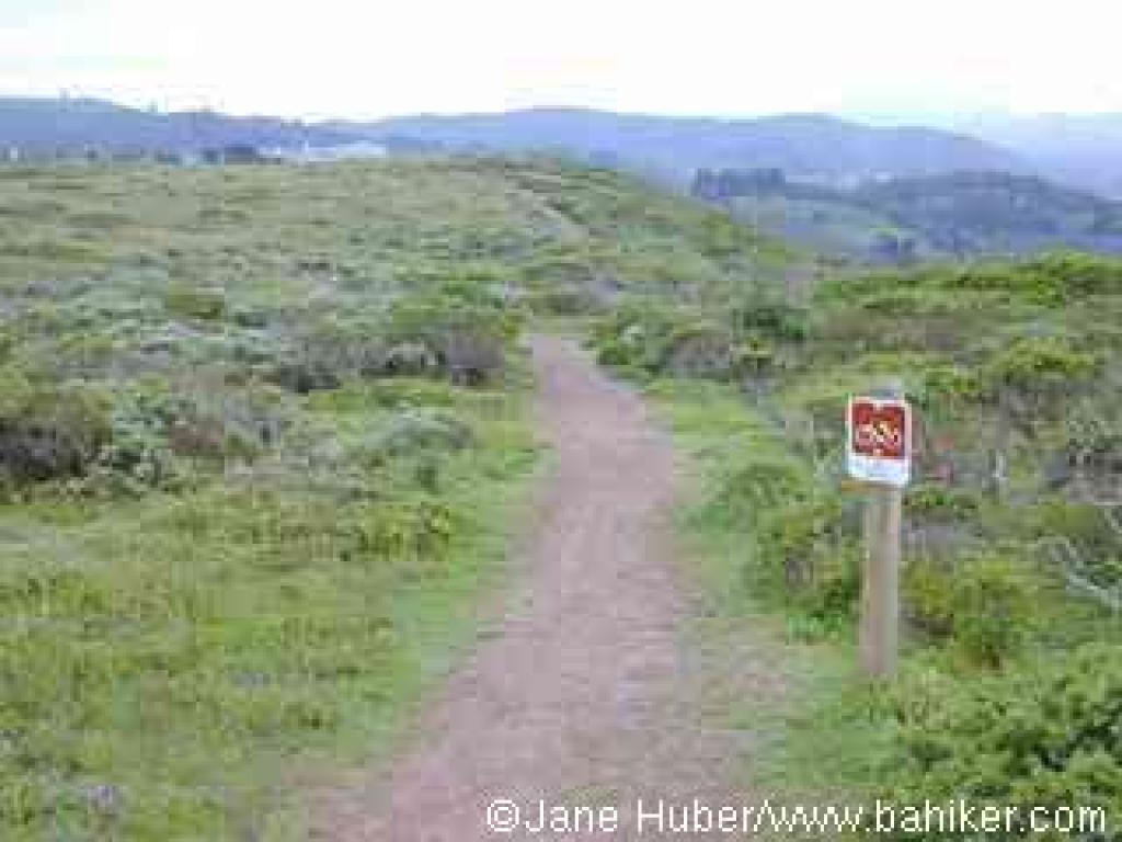 Montara Mountain looms to the south