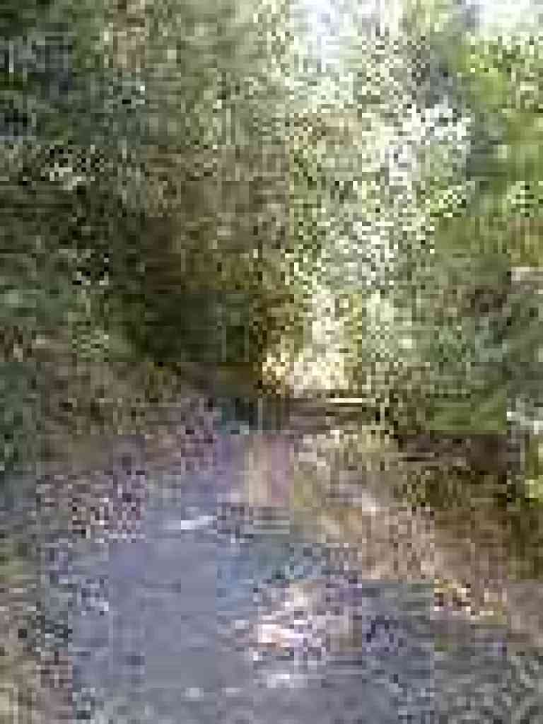 Steep dropoff to the right