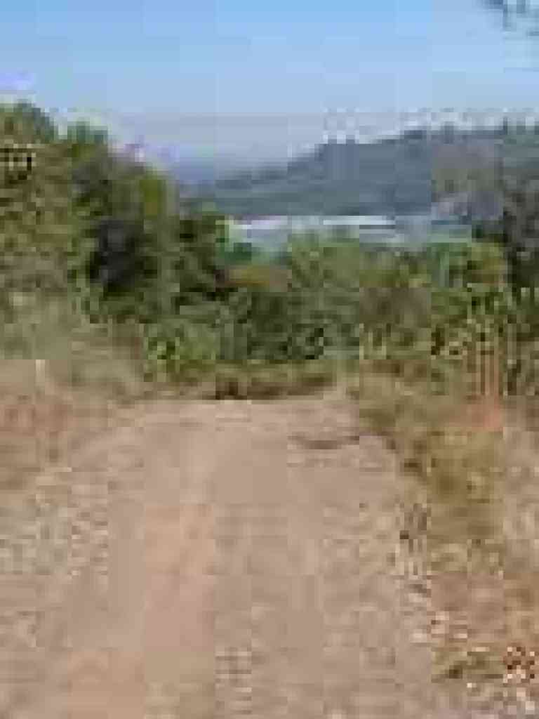 Stevens Creek Reservoir visible