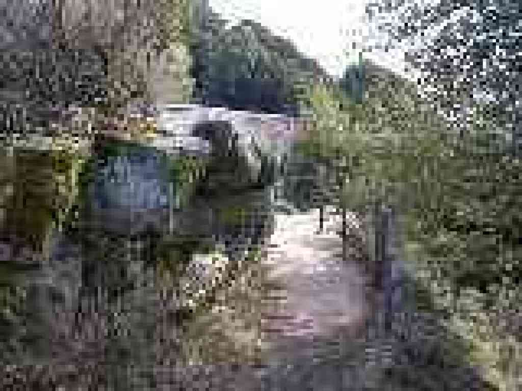 Trail around rock