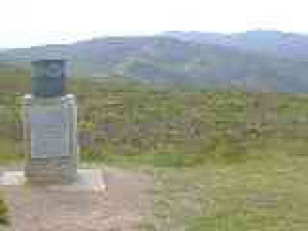 Photo of the "mountain finder" at Sweeney Ridge