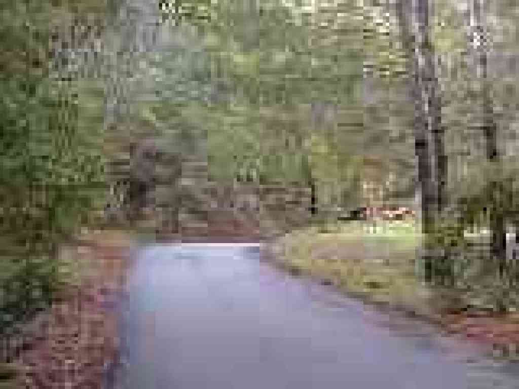 Up the service road